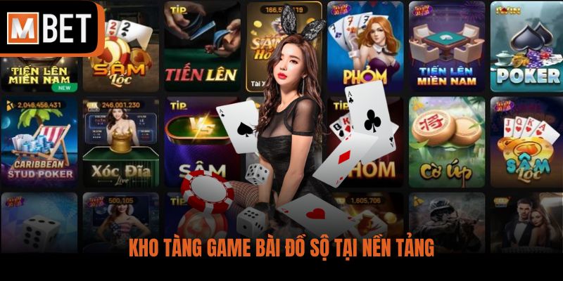 Kho tàng game bài đồ sộ tại nền tảng